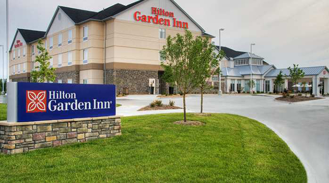 Entrance - Hilton Garden Inn LGBT Wedding Hotel Ames Iowa