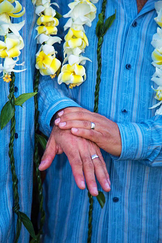 Maui Aloha Weddings Kihei Hawaii - Gay Couple Wedding Rings