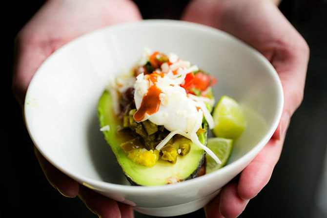 Tasty Catering - advocado, lime, tomato salad